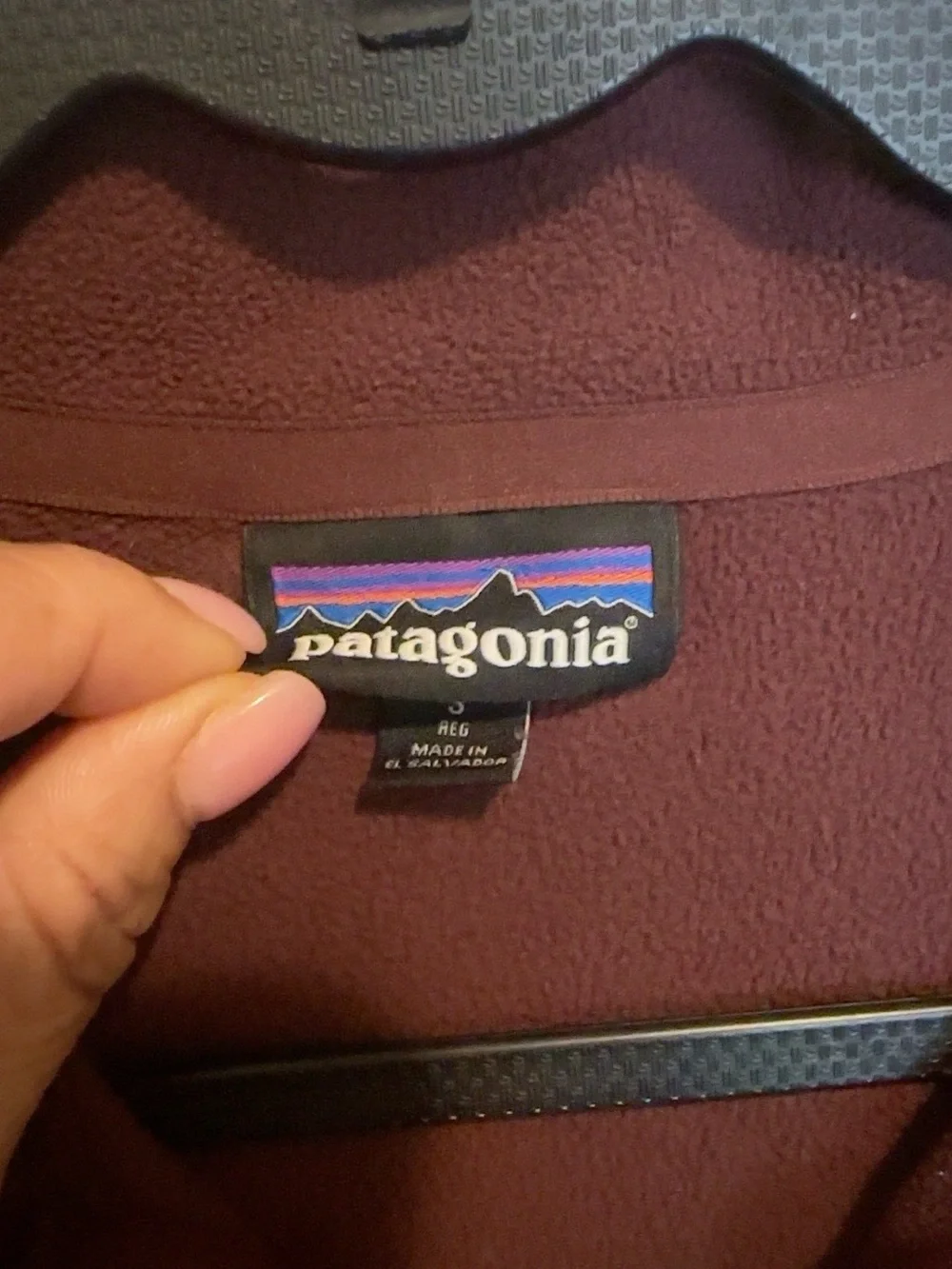 Patagonia Woman’s Burgundy Quarter-Zip Fleece Pullover